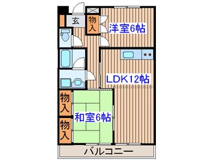 フレシ－ル八木山の物件間取画像